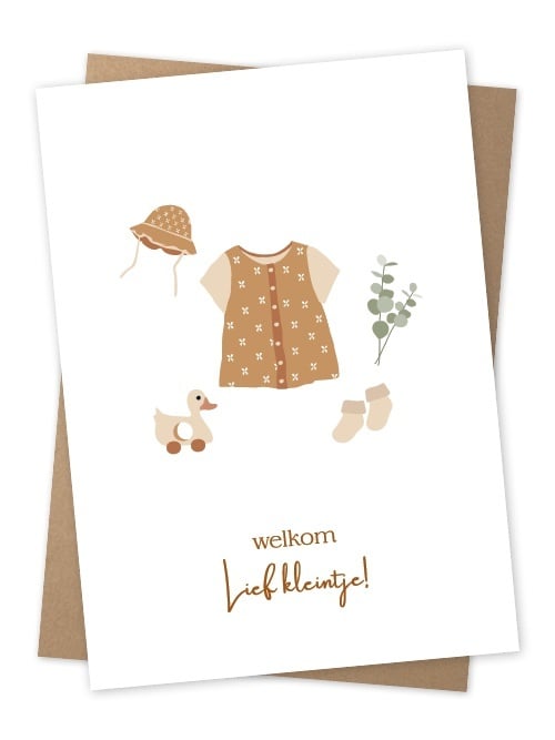 Jots | Grußkarte Willkommen, du süßes kleines Ding