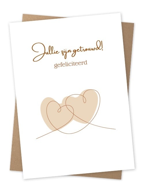 Jots | Wenskaart jullie zijn getrouwd