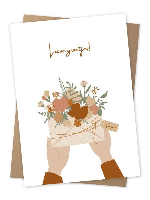 Jots | Wenskaart lieve groetjes