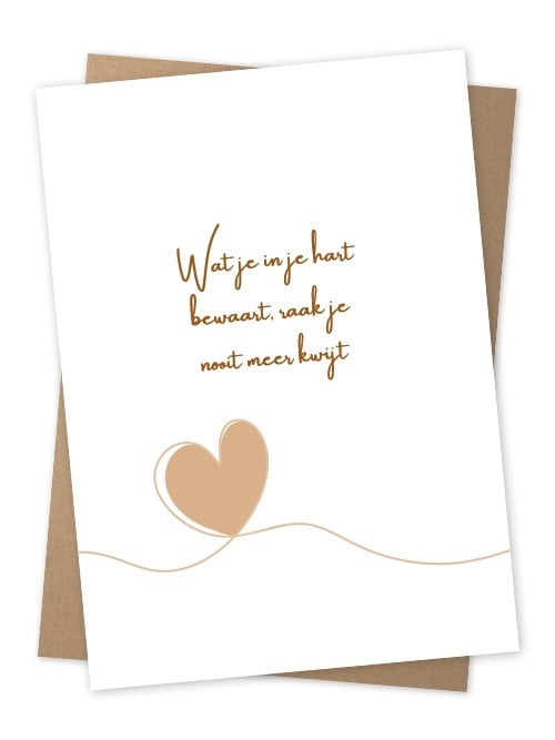 Jots | Wenskaart wat in je hart bewaart