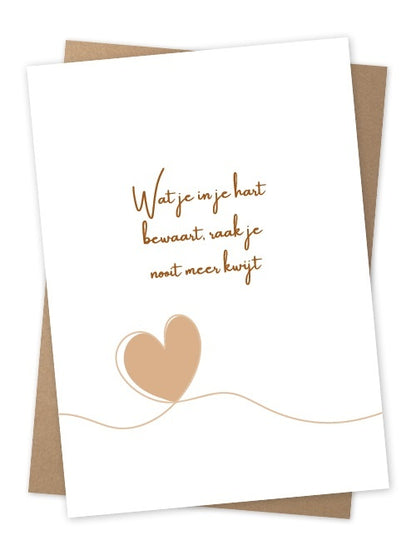 Jots | Grußkarte, die dich in deinem Herzen bewahrt