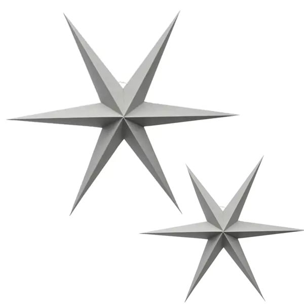 Delight Department | Kerst ster warm grijs set van 2