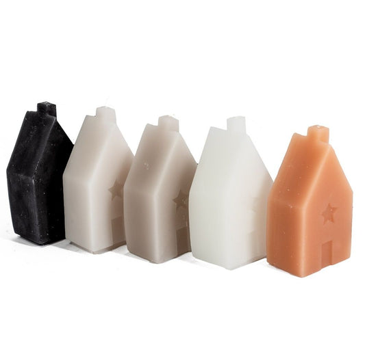 Selected by | Kaars huisje wit 11cm