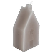 Selected by | Kaars huisje beige 11cm