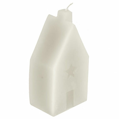 Selected by | Kaars huisje wit 11cm