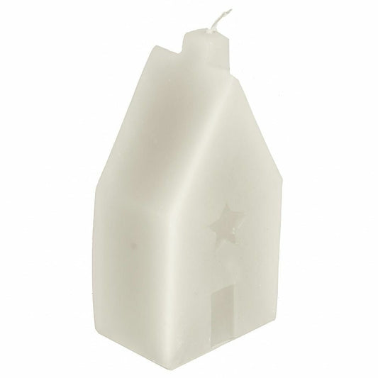 Selected by | Kaars huisje wit 11cm