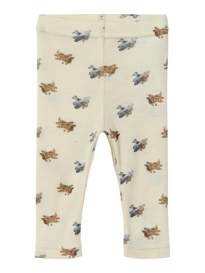 Lil Atelier | Legging wol Nalu vliegtuigjes
