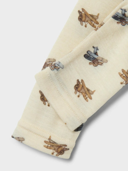 Lil Atelier | Legging wol Nalu vliegtuigjes
