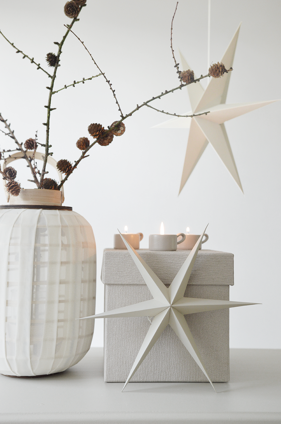 Delight Department | Kerst ster warm grijs set van 2