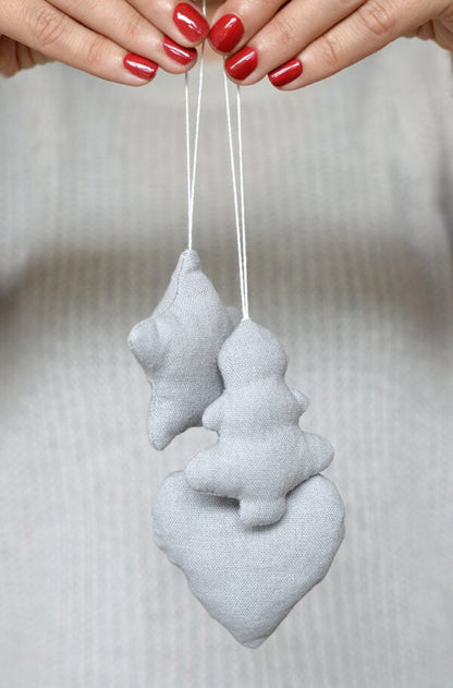 Delight Department | Katoenen hartje grijs