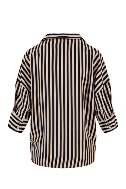 Zusss | Blouse streep zwart