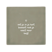 Label2X | Tegeltje Wat je in je hart bewaart