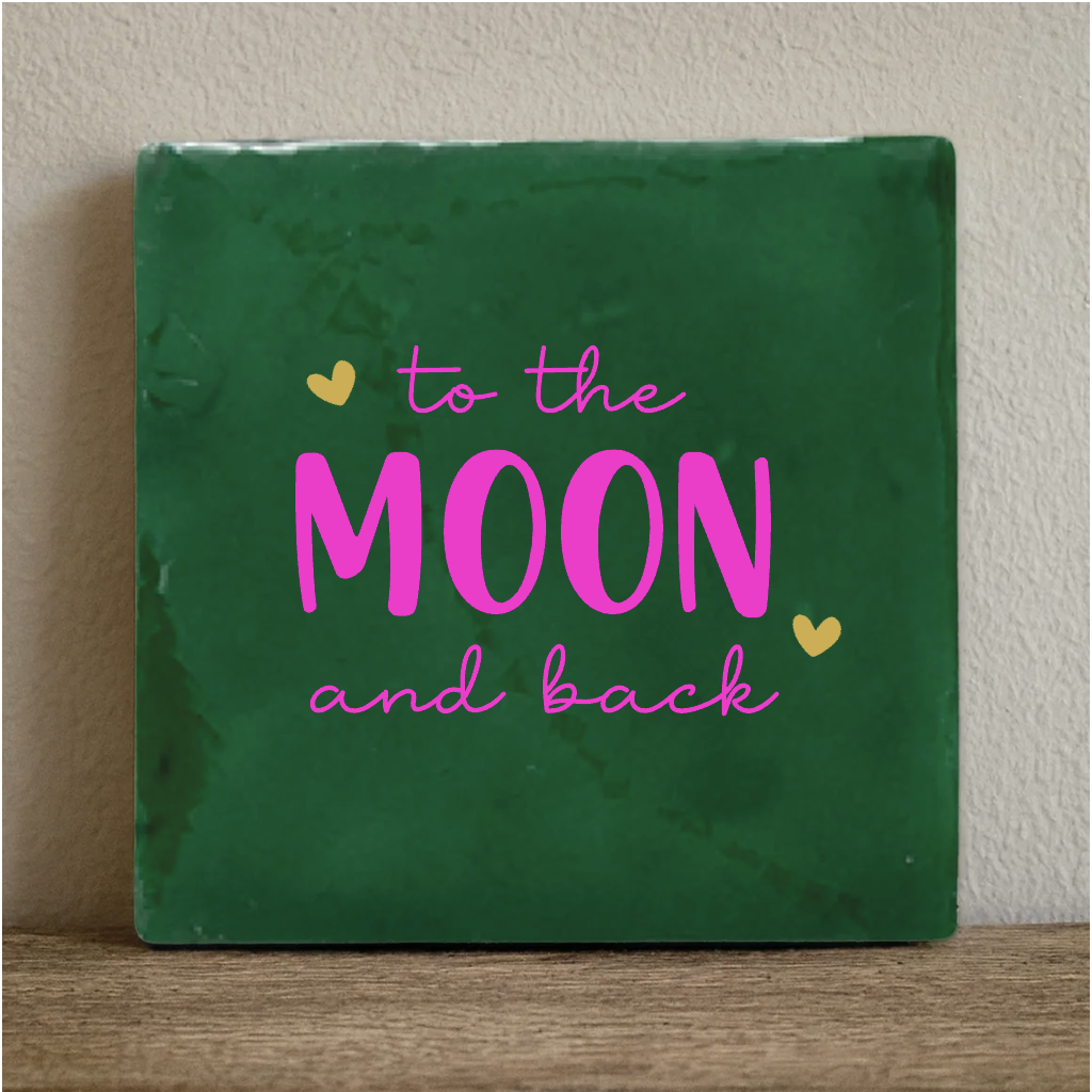 Tegeltje love you to the moon