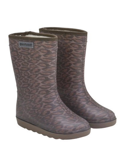 Enfant | Thermo boots Leopard pine bark