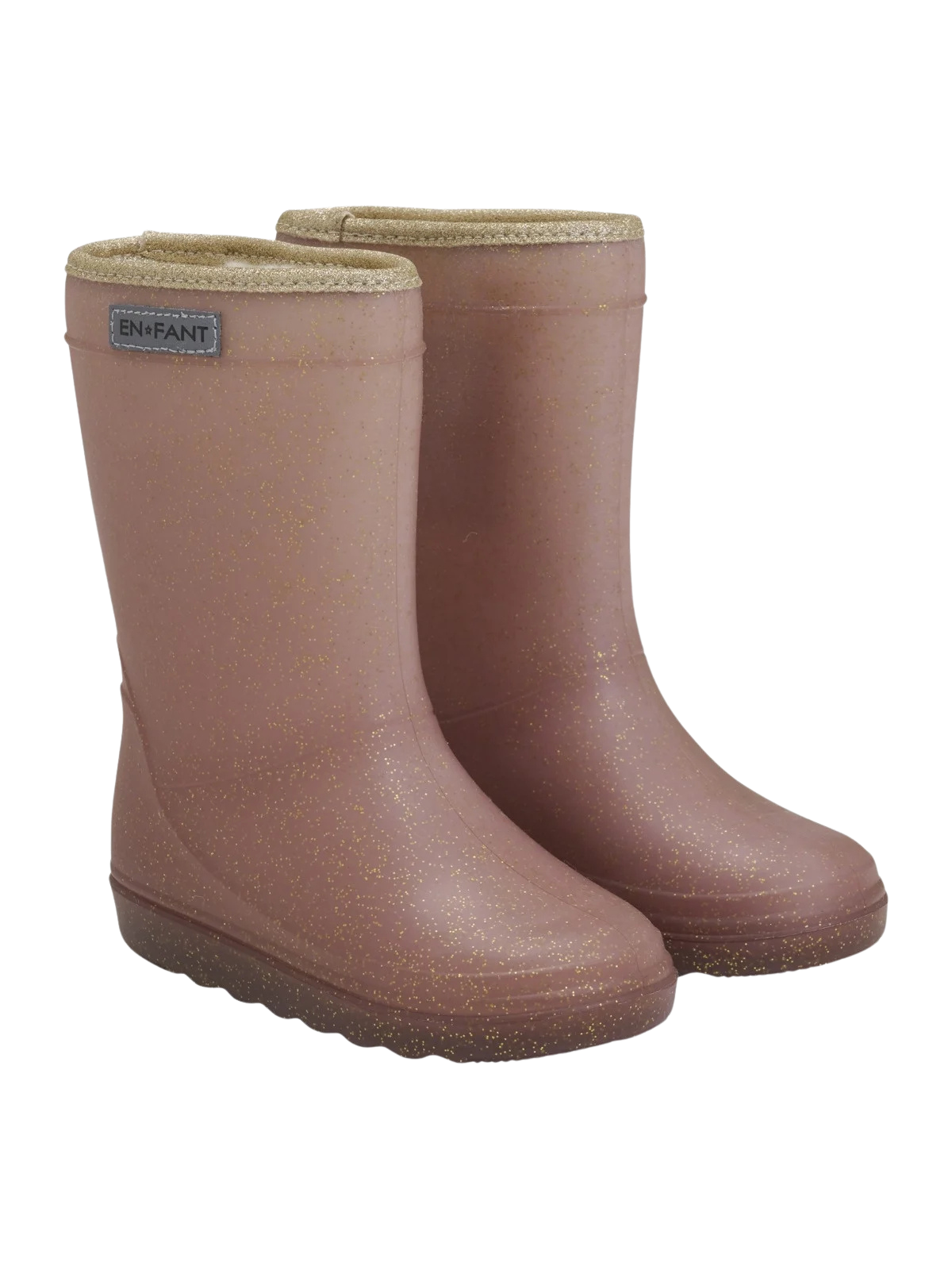 Kinder | Thermostiefel Glitzerrosa Taupe