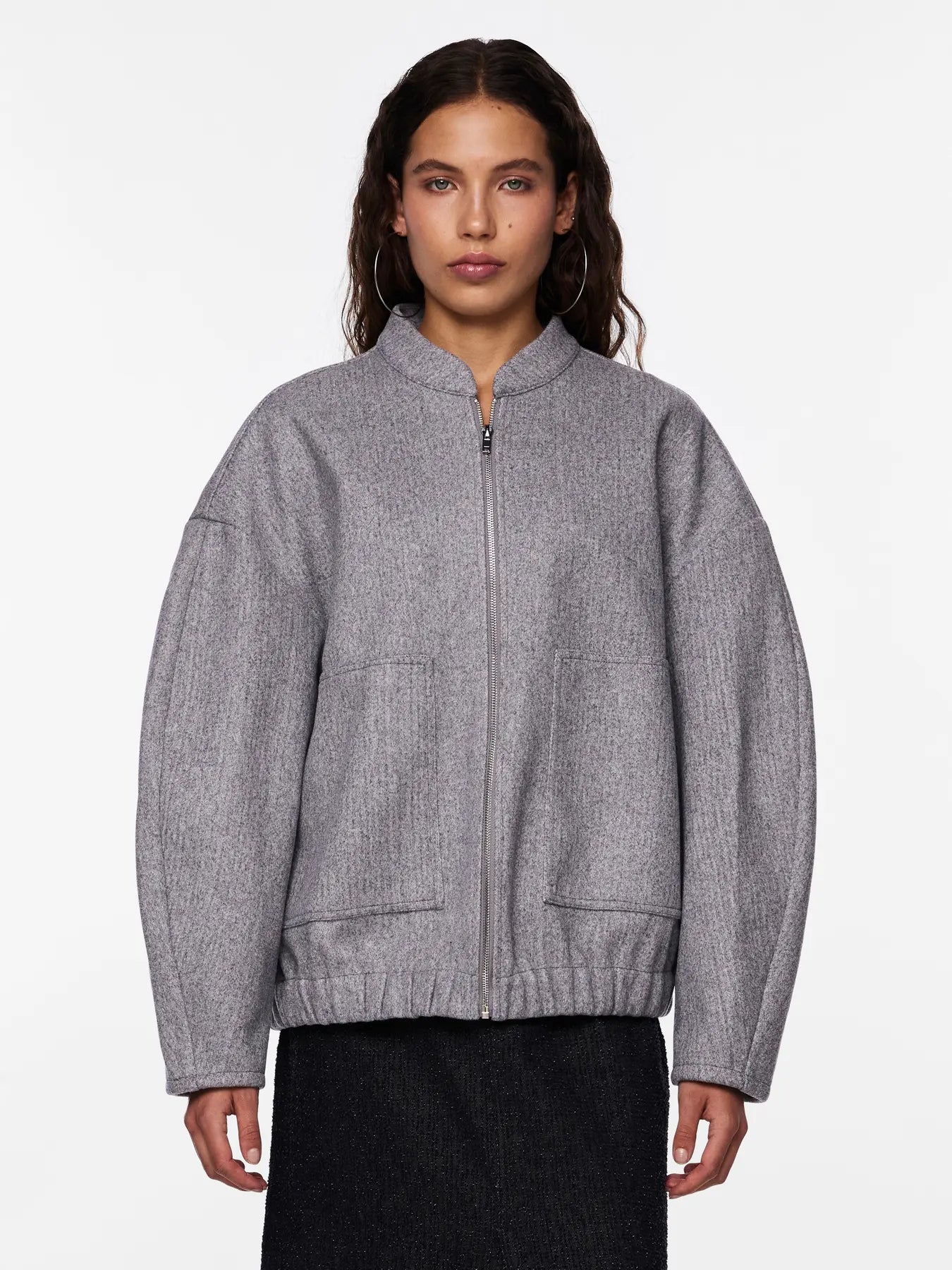 Pieces | Bomber Debbie grijs Noos