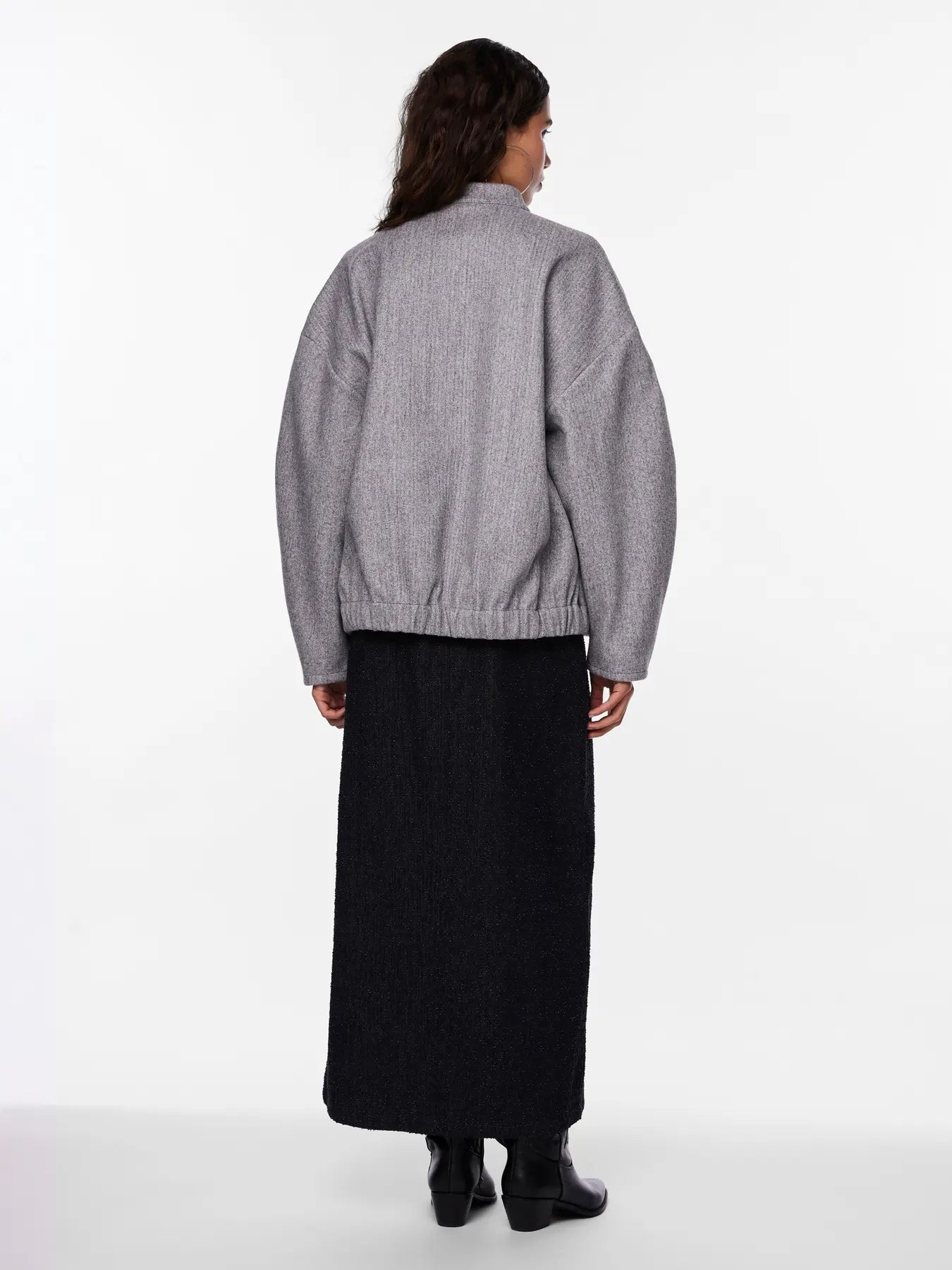 Pieces | Bomber Debbie grijs Noos