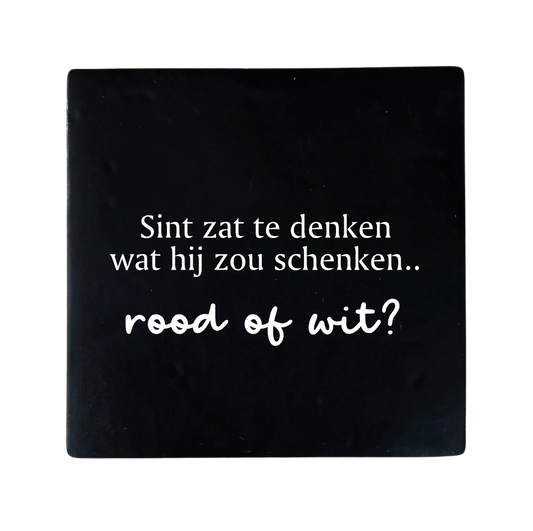 Label2X | Tegeltje Sint zat te denken