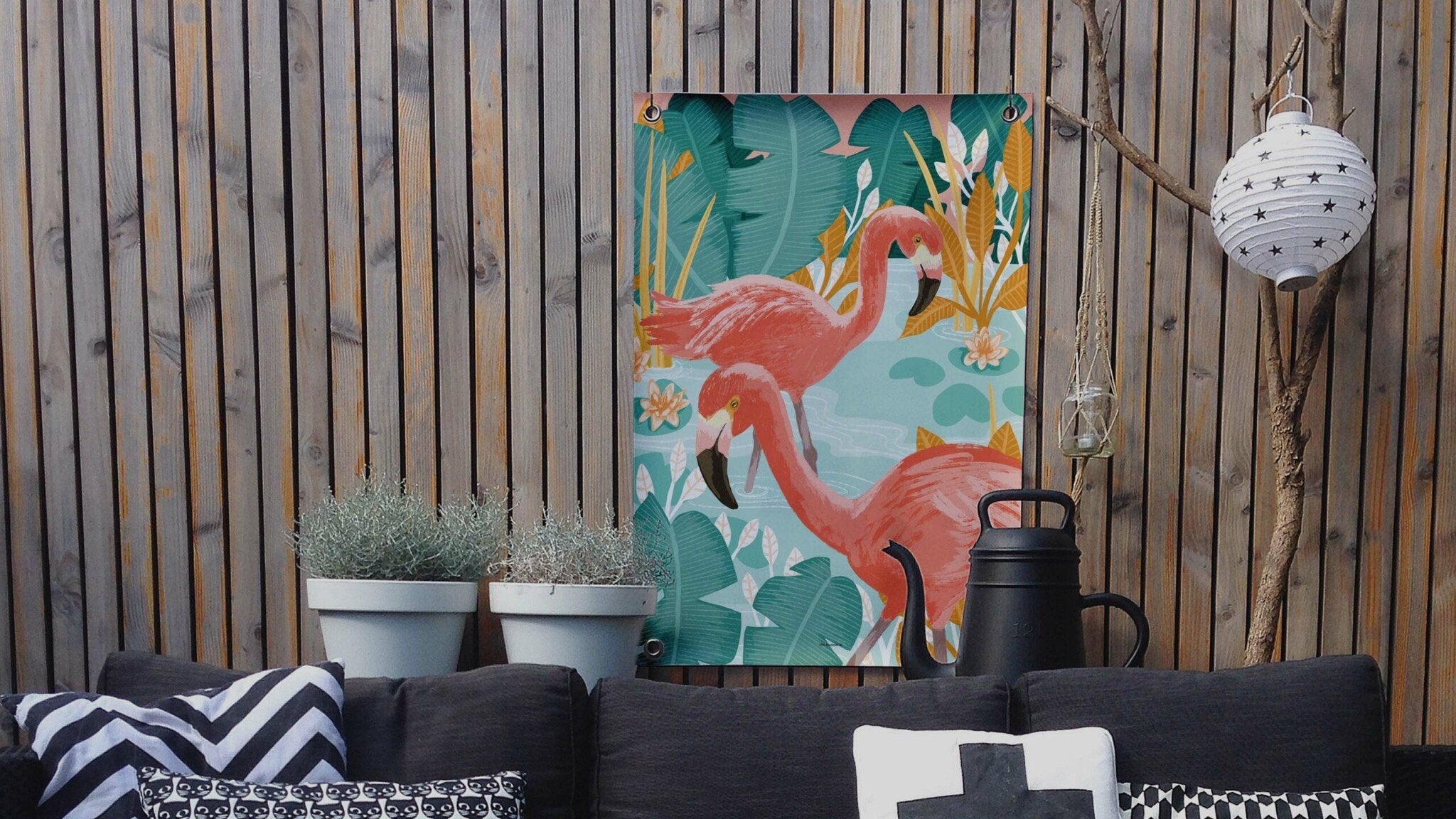 VM | Gartenposter Flamingo