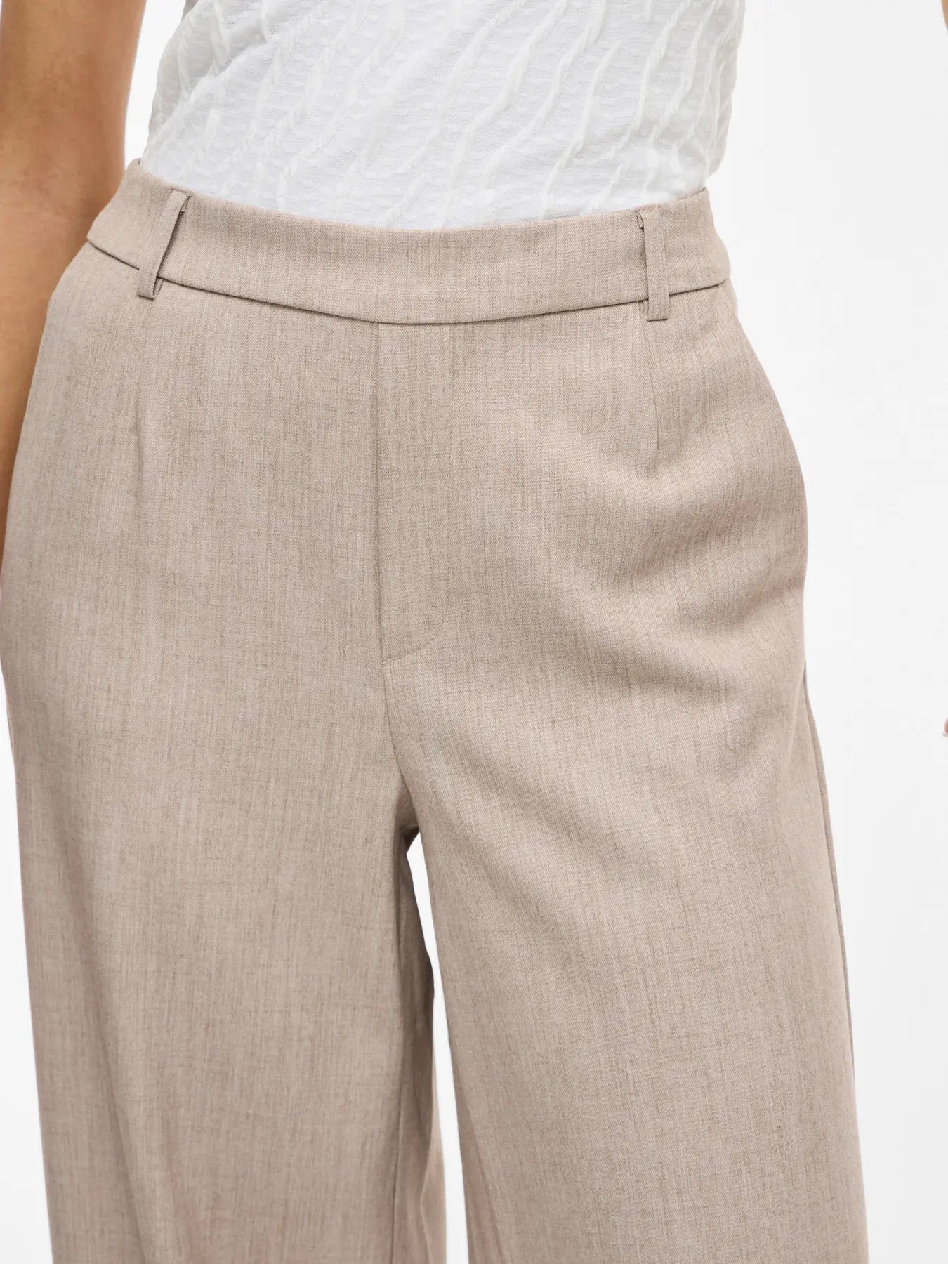 Vila | Pantalon Varone natural melange