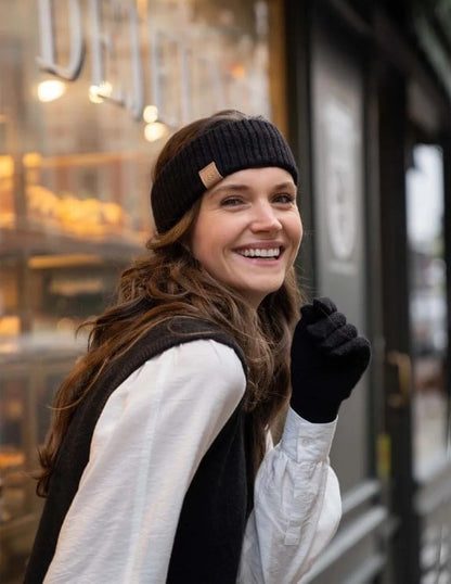 Zusss | Gebreide haarband zwart