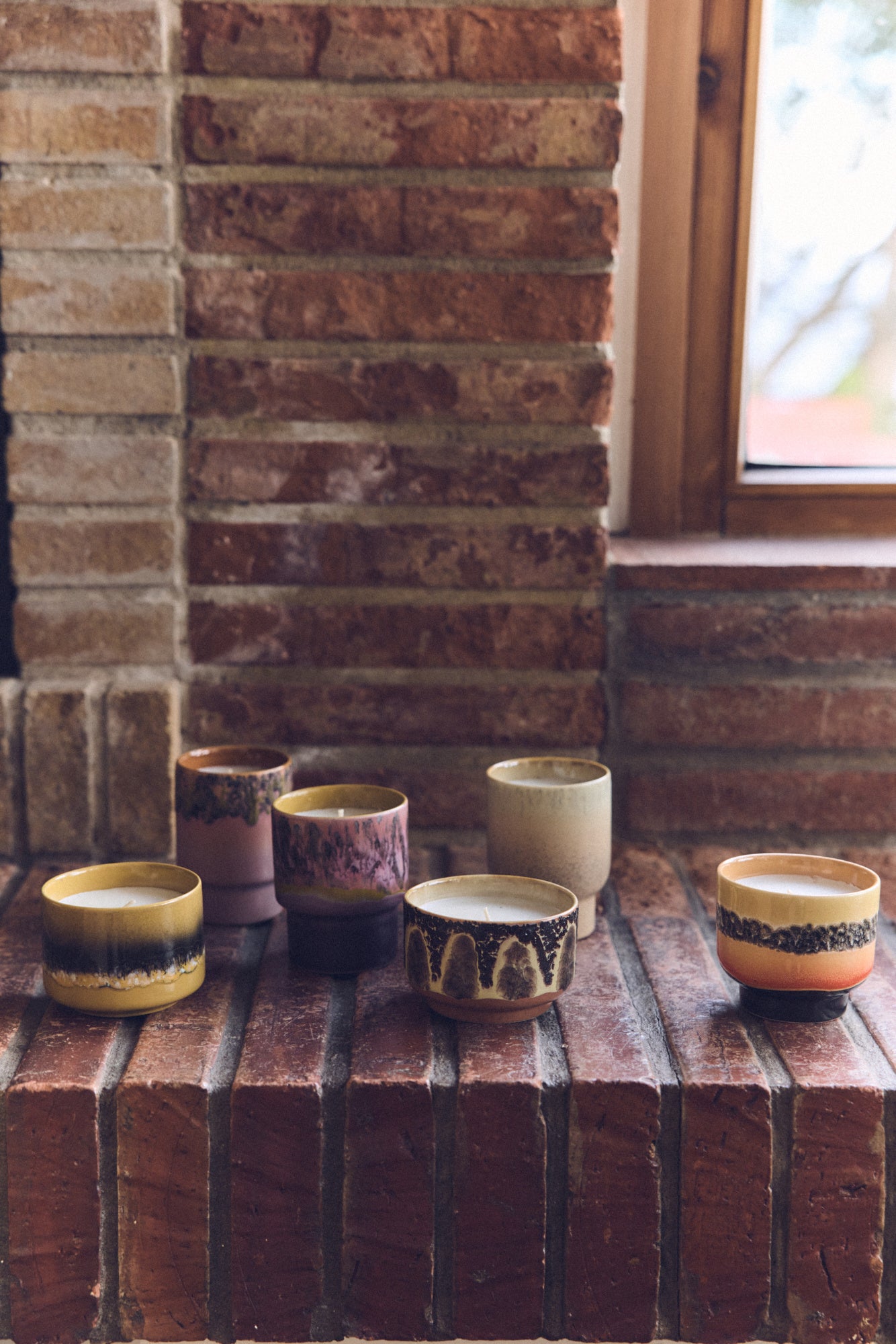 HK Living | 70's servies kleine geurkaars Miami