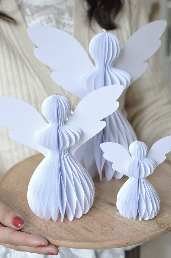 Delight Department | Papieren engel wit 16cm