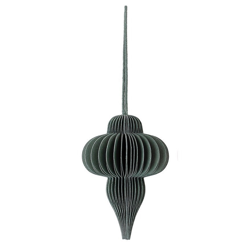 Bloomingville | Papieren ornament groen 10cm