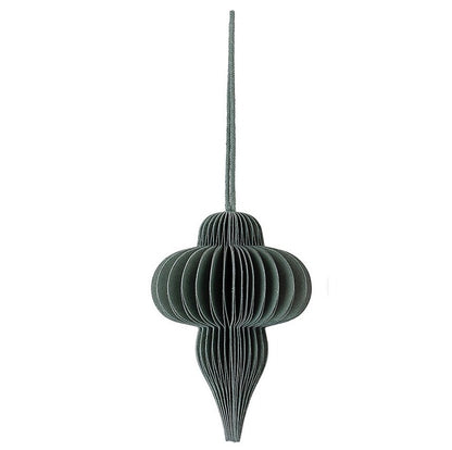 Bloomingville | Papieren ornament groen 10cm