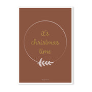 Villa Madelief | Kerstkaart it's christmas time rood