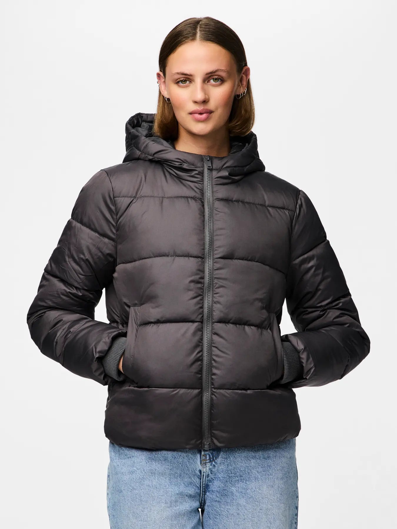 Pieces | Winterjas Bee zwart NOOS