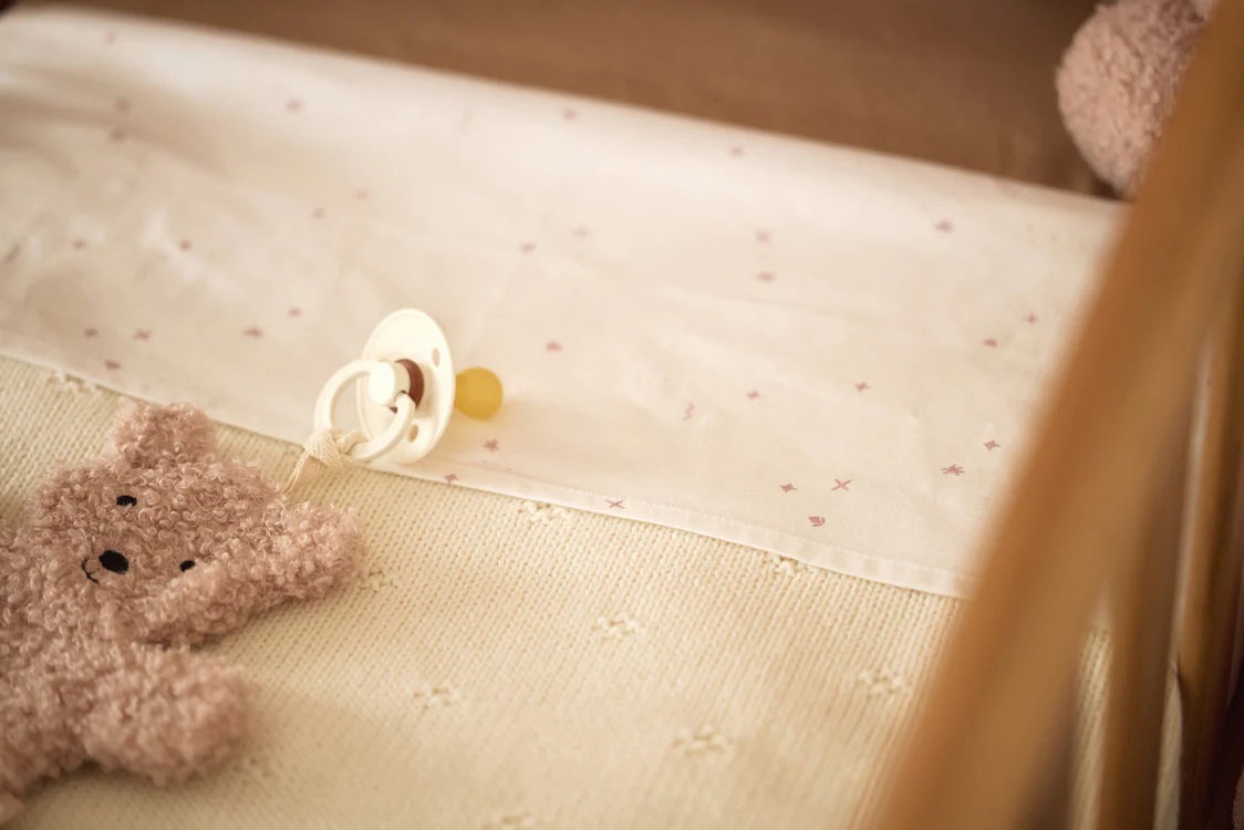 Jollein | Stoffschnuller Teddybär Wildrosa