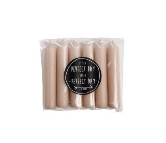 Rustiklys | Kurze Dinnerkerzen Blossom (6 Stück)