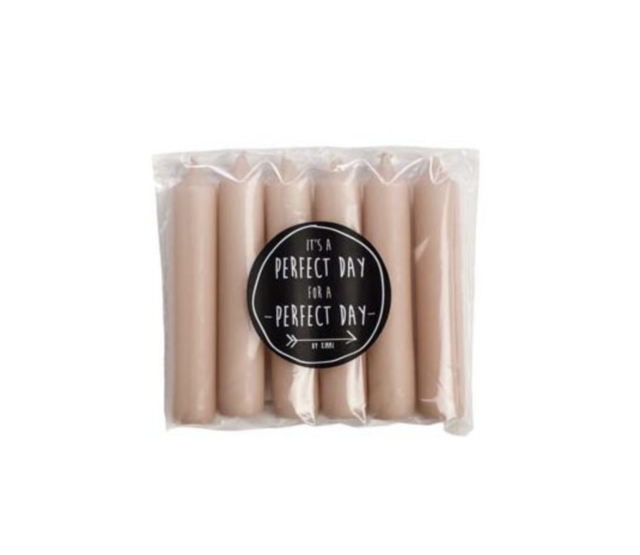 Rustiklys | Kurze Dinnerkerzen Blossom (6 Stück)