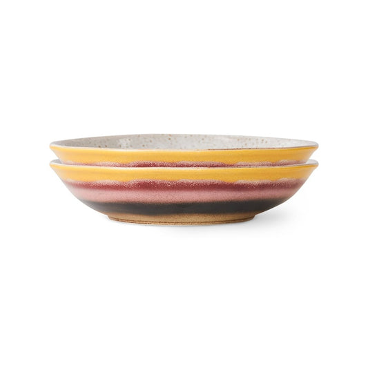 HK Living | 70's servies curry bowl Hibiscus