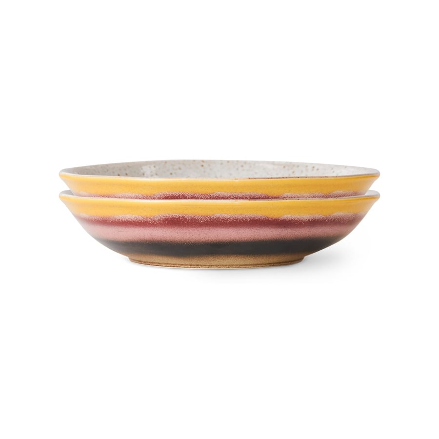 HK Living | 70's servies curry bowl Hibiscus