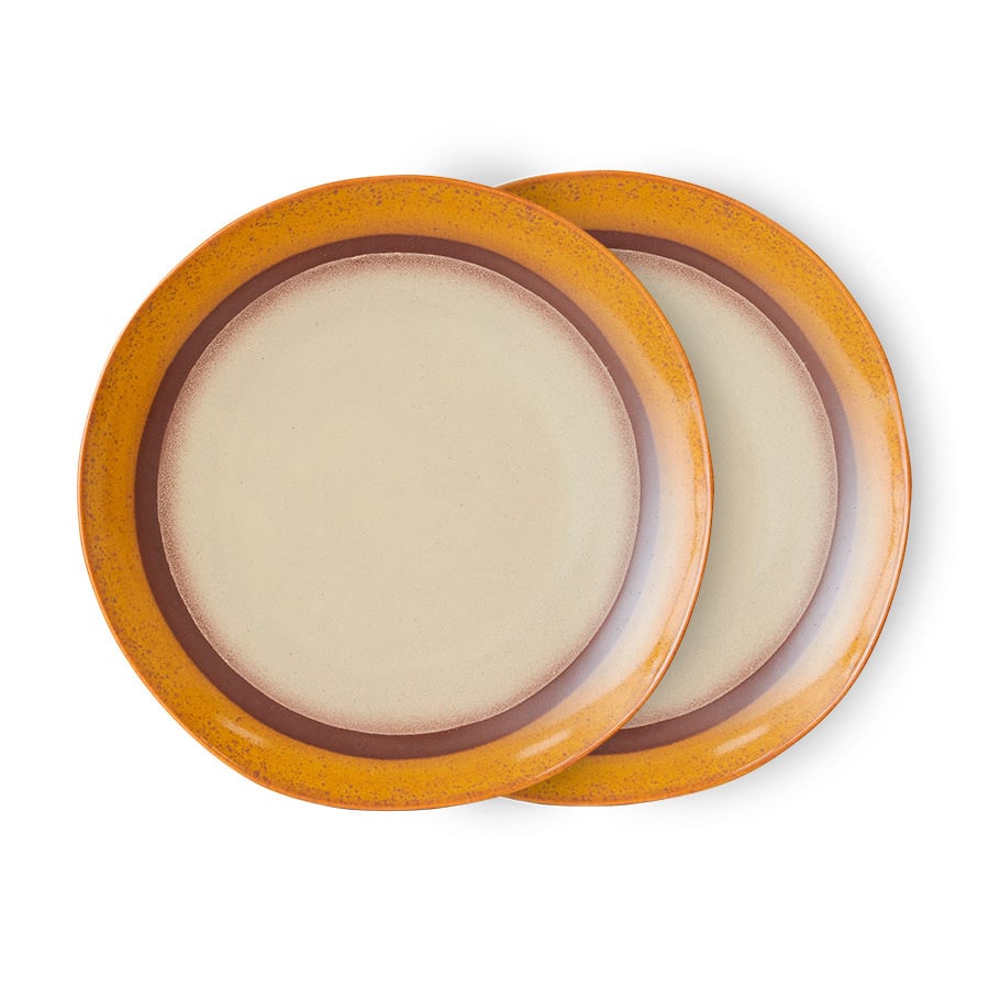 HK Living | 70's servies dinerbord Coconut