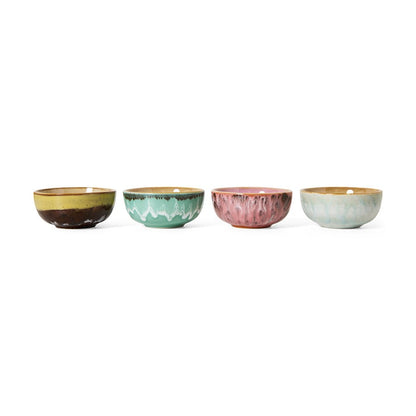 HK Living | 70's servies XS bowls modernist set van 4