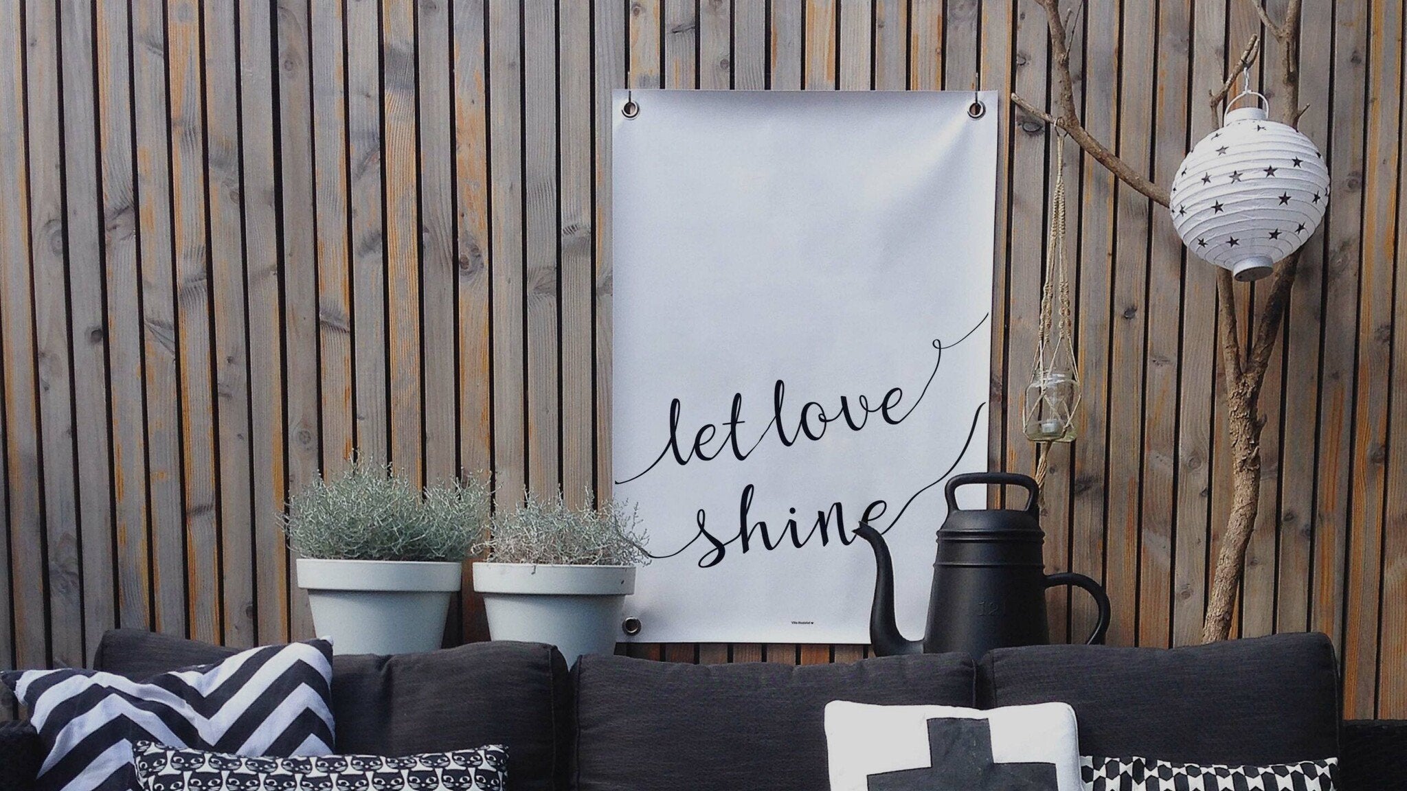 VM | Gartenposter Lass die Liebe erstrahlen