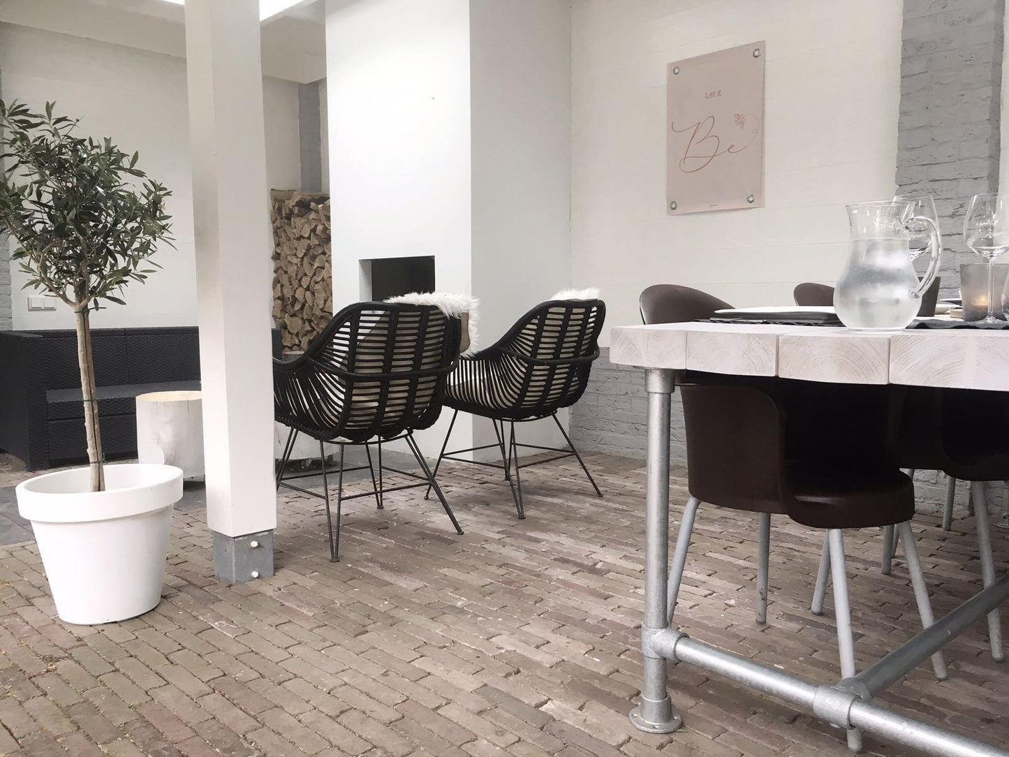 VM | Tuinposter let it be roze