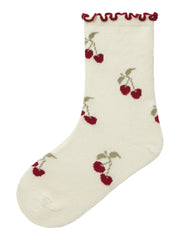 Lil Atelier | Socken Kirschen Turteltaube