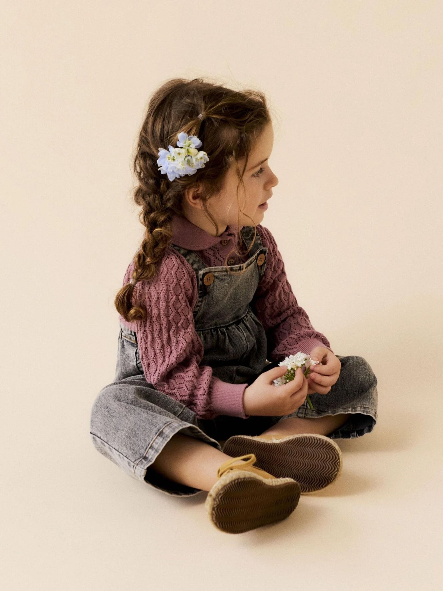 Lil Atelier | Tuinbroek Tems light grey denim