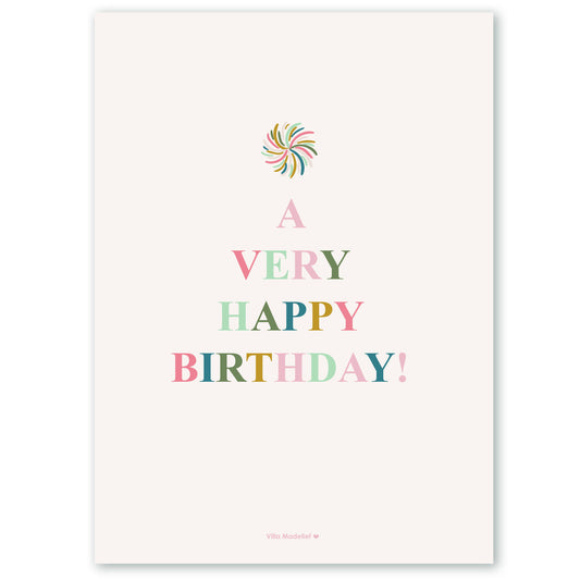 Villa Madelief | Kaart happy birthday