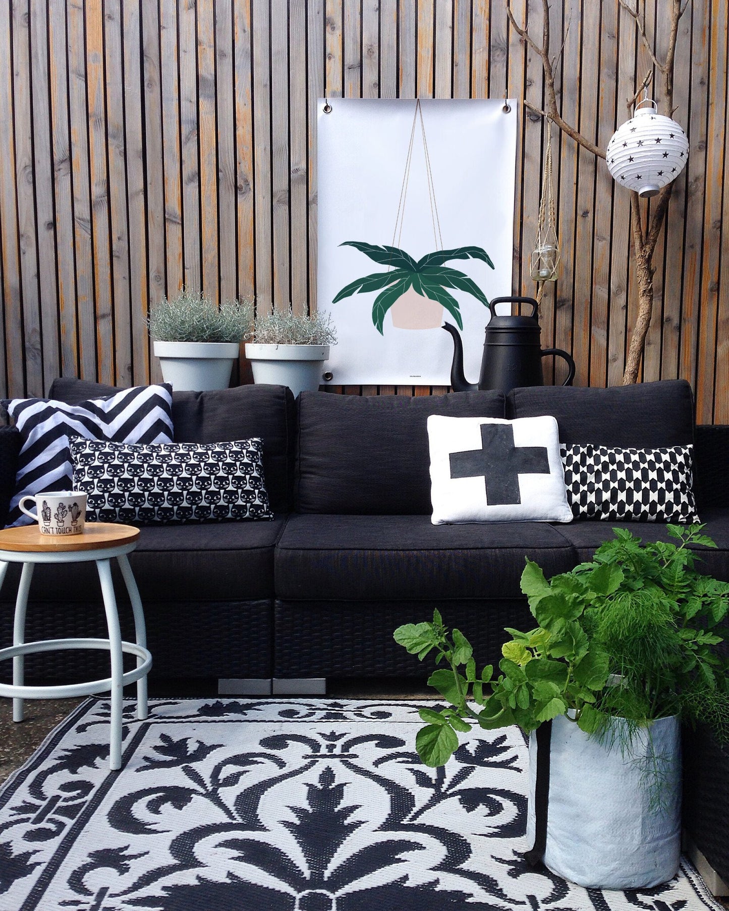 VM | Gartenposter mit Hängepflanze