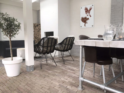 VM | Tuinposter Vogels wit bruin