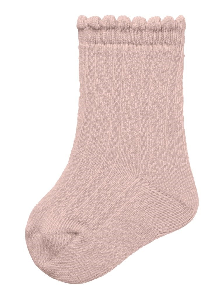 Lil Atelier | Babysocken Dalfi Kniestrümpfe Pfirsichfarben