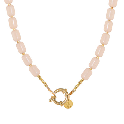 Label Kiki | Ketting Naturel beads gold