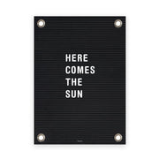 VM | Gartenplakat-Buchstabentafel Hier kommt die Sonne