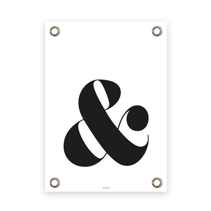 VM | Tuinposter & teken wit/zwart
