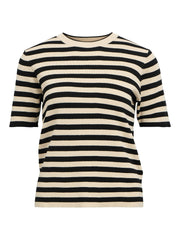 Objekt | Top Ester beige schwarz